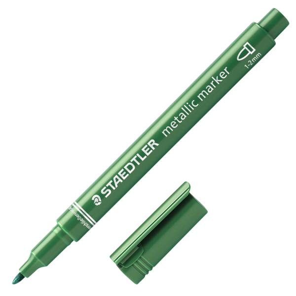 ステッドラー(STAEDTLER) メタリックマーカーペン メタリックグリーン 10本入 8323-...