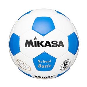 ミカサ(MIKASA) サッカーボール 5号 日本サッカー協会 検定球 (一般・大学・高生・中学生用) ホワイト/ブルー 手縫いボール SVC502S｜earth-c