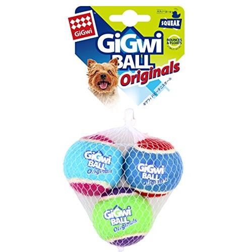 ギグウィ (GiGwi) 犬用おもちゃパピーテニスボール 3P