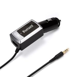 PGA Bluetooth オーディオ レシーバー 車載 USB1ポート 2.1A シルバー PG-BTAUX02SV｜earth-c