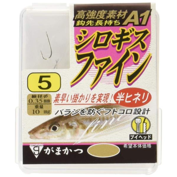 がまかつ(Gamakatsu) シングルフック ザ・ボックス A1 シロギスファイン 5号 90本 ...