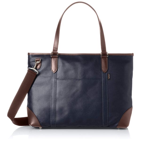 [エバウィン] 【日本製】ビジネスバック トートバッグ 撥水加工 B4サイズ収納可 21587 ネイ...