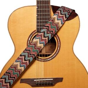 [Amumu] Chevron Guitar Strap ストラップブロック＆ヘッドストックストラップタイ付きアコースティック、エレクトリック、ベース｜earth-c