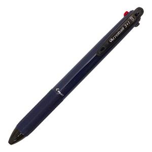 多機能ペン アクロボール3+1 3色ボールペン(黒・赤・青) 0.5mm+シャープ【ネイビー】 BK｜earth-c