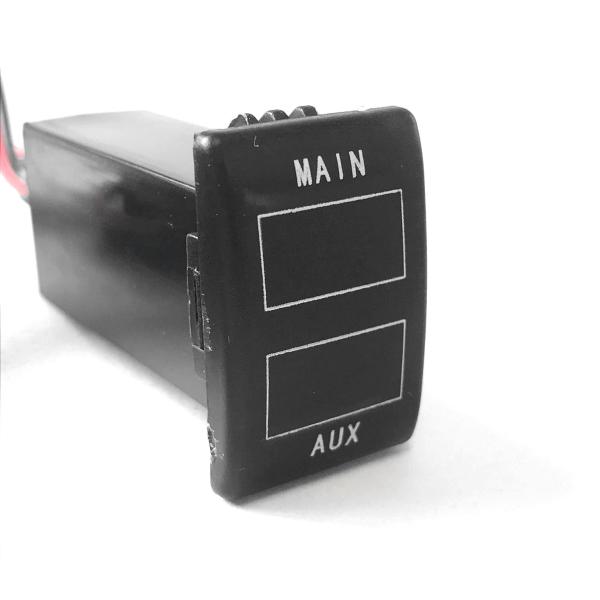 スズキ SUZUKI 電圧計 2パターン MAIN+AUX スイッチホール取付　AUX-FQ