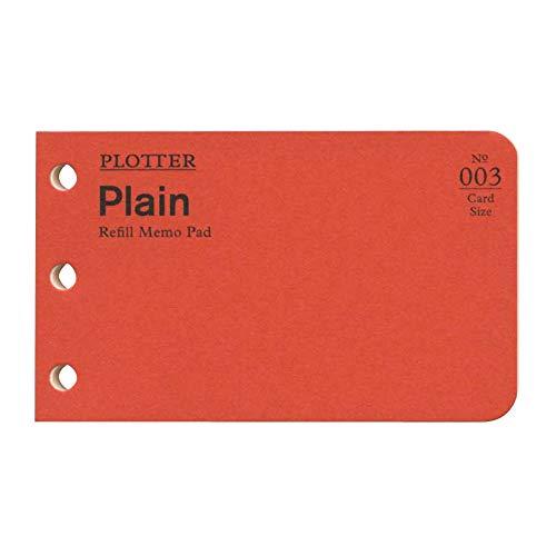 カードサイズ PLOTTER/プロッター リフィルメモパッド 無地 40枚 77716674