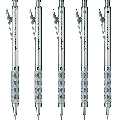 ぺんてる シャープペン グラフギア1000 0.5mm 5本 PG1015