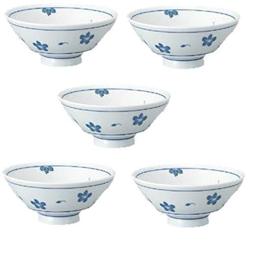 エールネット(Ale-net) ご飯茶碗 桜持ちやすい茶碗（エンボス加工） 5客揃