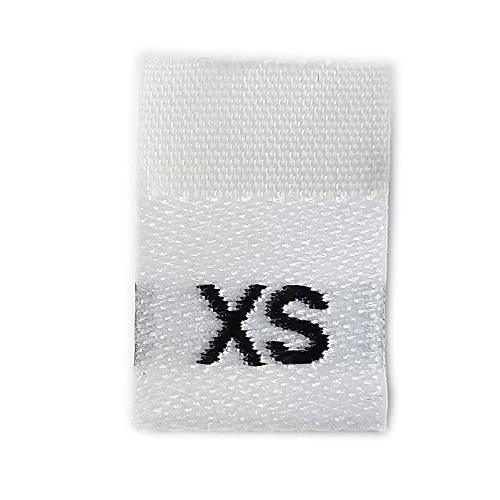 サイズネーム XS 白 100枚 サイズタグ 織ネーム