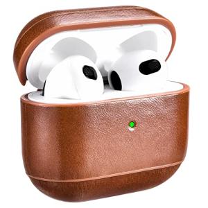 EUKUS for AirPods3 ケース 2021 for AirPods 第3世代 用 革保護 ケース レトロ ファッション 完全な保護 落下防｜earth-c