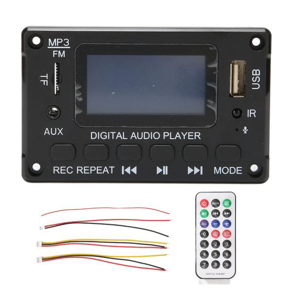 Bluetooth MP3デコードボード、LCD画面歌詞ディスプレイモジュールアンプUSBプレーヤー...
