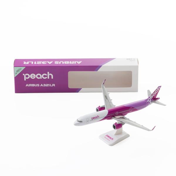 Peachオリジナル 1:200 A321LR 飛行機模型 スケール おもちゃ モデルプレーン
