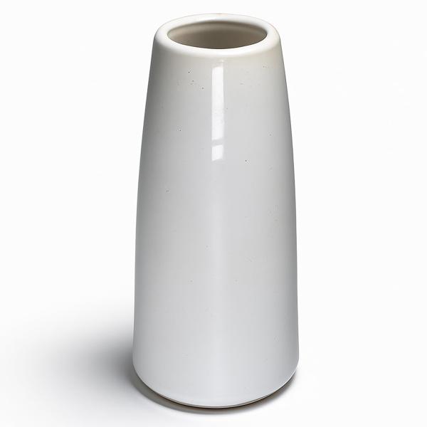 花瓶 手作り 高温磁器 高さ約18.5cmフラワーベース シンプル 花器 セラミック おしゃれ 北欧...