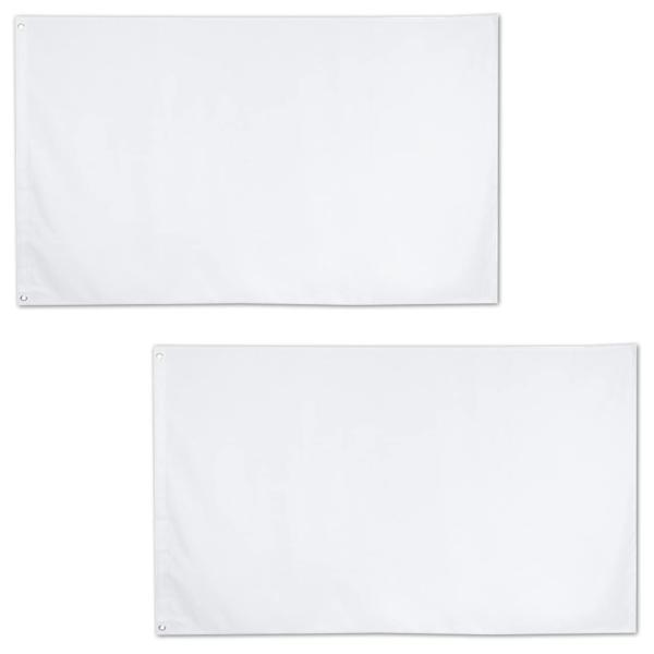 BOLSO 学級旗 のぼり 旗 2枚 白 赤 約90×150 無地 フラッグ 大旗 運動会 大きい ...