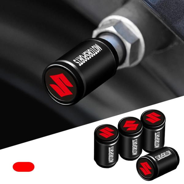 SPIRIT BEAST エアバルブキャップ スズキに適用 黒 S-,u-zu-ki