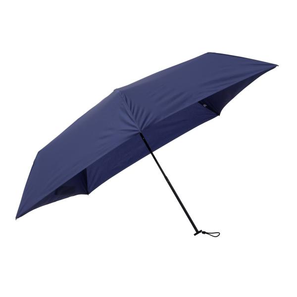 Asty(アスティ) 婦人 無地 軽量 スリムミニ折傘 55cm×5R ネイビー HL2255KBD