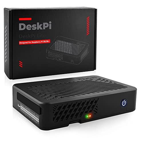 GeeekPi DeskPi Lite ケース Raspberry Pi 3B+ ケース 電源ボタン...