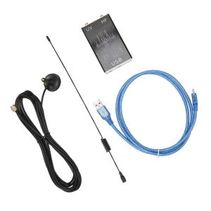 フルバンドレシーバー、UV HF USBプロフェッショナルRTL SDRラジオレシーバー高感度100KHz-1.7GHz通信システム用｜earth-c