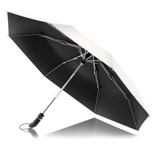 Ｒａｐｌｕ がっつり雨の日でも風に負けない 大きい 丈夫 軽量 折りたたみ傘 日傘 ワンタッチ 遮光...
