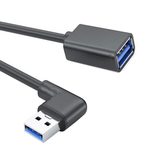 Aarmy USB 3.0Lタイプ 方向変換ケ-プル上下90°Aオス タイプ Aメス超高速5Gbps...