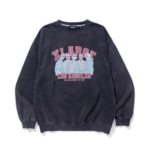 [エクストララージ] スウェット EST 1991 BLEACHED CREWNECK SWEATSHIRT メンズ BLACK Mの商品画像