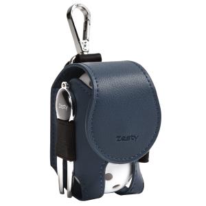 Zesty ゴルフボールケース 機能性にこだわるプレイヤーのゴルフ ボールポーチ ゴルフ用品 グリーンフォーク (通常タイプ ネイビ ー)の商品画像
