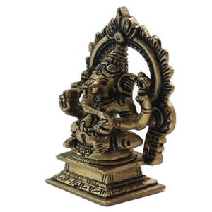 アーチ・ガネーシャ真鍮像 アジアン雑貨 インド...の詳細画像2
