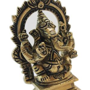 アーチ・ガネーシャ真鍮像 アジアン雑貨 インド...の詳細画像4
