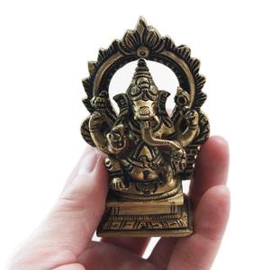 アーチ・ガネーシャ真鍮像 アジアン雑貨 インド...の詳細画像5