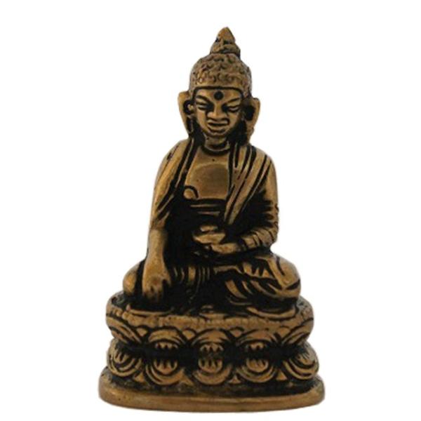 シャカ降魔印　アジアン雑貨　エスニック雑貨　お釈迦様の真鍮像　釈迦仏像　仏陀