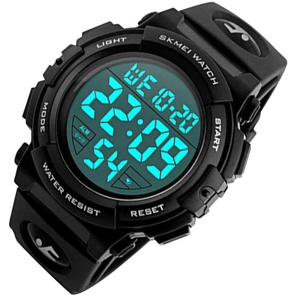 腕時計 メンズ レディース 文字が見やすい 安い スポーツデジタル腕時計 アラーム 防水 ストップウ...