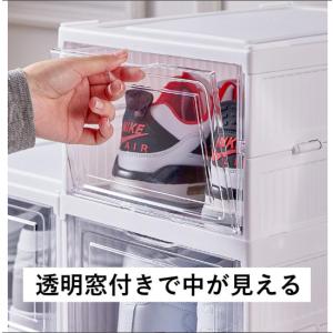 シューズボックス 1段 シューズケース シュー...の詳細画像2