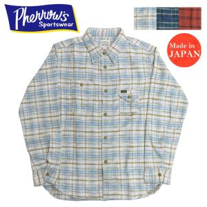 Pherrow's（フェローズ） 長袖 ロングスリーブ ヒッコリー ワーク