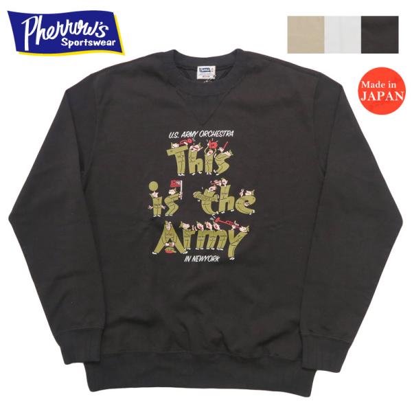 フェローズ PHERROW'S 長袖 Tシャツ プリント "This is the Army" 25...