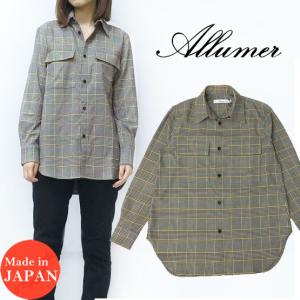 Allumer アリュメール ビッグ シャツ ジャケット レディース 8170308