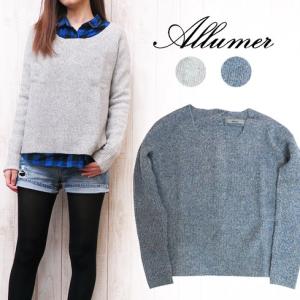 D.M.G ドミンゴ レディース ワイド スリーブ ニット セーター プルオーバー ネイビー 19-036n DOMINGO（ドミンゴ） D.M.G レディース ワイド スリーブ ニット