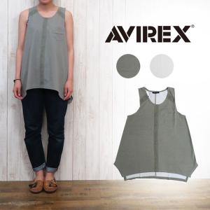 AVIREX アビレックス アヴィレックス レディース チュニック Tシャツ ショートスリーブ リブコンビ avi6263200｜earthmarket1