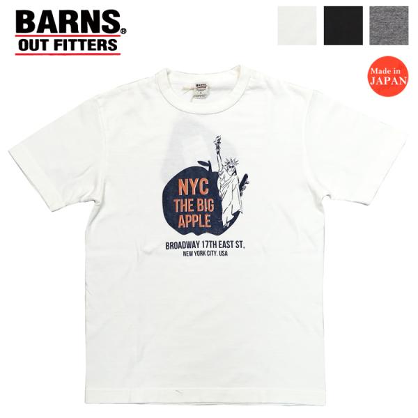 バーンズ BARNS 半袖 吊り編み スーベニア Tシャツ New York City BR-231...