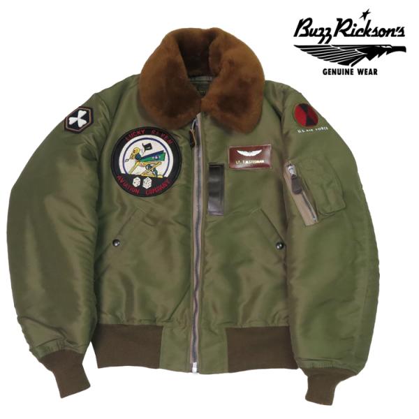 バズリクソンズ Buzz Rickson's フライトジャケット B-15C オリーブ カスタム L...