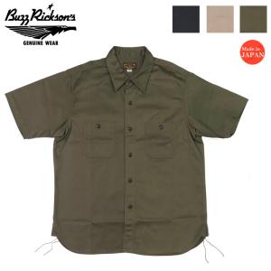 新品 buzz rickson‘s 刺繍入り半袖ワークシャツ L BUZZ RICKSON'S バズリクソンズ Buzz Rickson's 半袖 シャツ コン