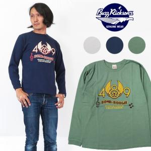 BUZZ RICKSON'S バズリクソンズ 長袖 Tシャツ プリント FIGHTING 161