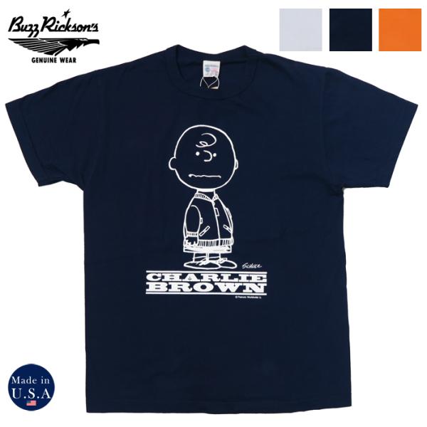 バズリクソンズ BUZZ RICKSON&apos;S × PEANUTS 半袖 Tシャツ Type MA-1...