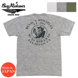 BUZZ RICKSON'S バズリクソンズ SLUBYARN 半袖 Tシャツ プリント 日本