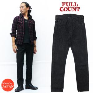 フルカウント FULLCOUNT 1108BK-20 ブラック ジーンズ ストレート 14oz NEW STRAIGHT デニム｜earthmarket1