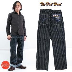 フラットヘッド THE FLAT HEAD 10oz デニム ウォバッシュストライプ ペインター ワーク パンツ FN-PA-DP701｜earthmarket1