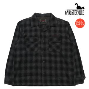 GANGSTERVILLE（ギャングスタービル） 半袖 綿/麻 ニット シャツ
