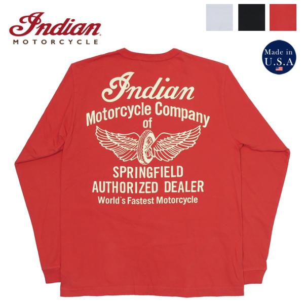 インディアンモーターサイクル Indian Motorcycle 長袖 プリント Ｔシャツ &quot;FLY...