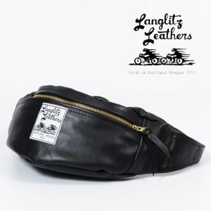 ラングリッツ・レザーズ Langlitz Leathers インサイド ポケット ウエスト バッグ Inside Pocket Waist Bag レザー ポーチ 革 バイク  ipwb