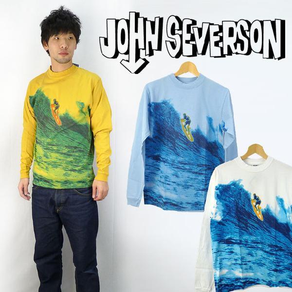 JOHNSEVERSON ジョンセバーソン 長袖プリントTシャツ
