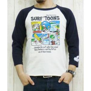 ジョンセバーソン John Severson プリント ラグラン ７分 Tシャツ